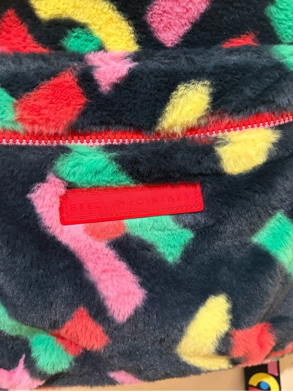 Stella McCartney faux-fur kids backpack 🎒rare find